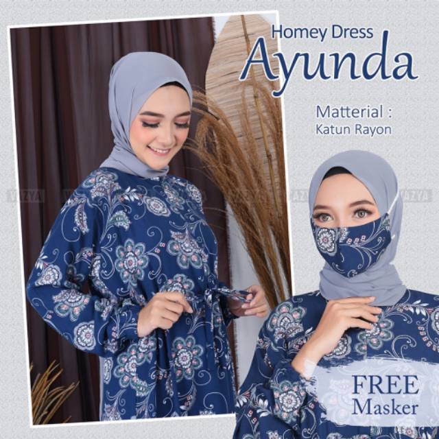 Gamis motif terbaru ayunda homey dress ori fashion ori
