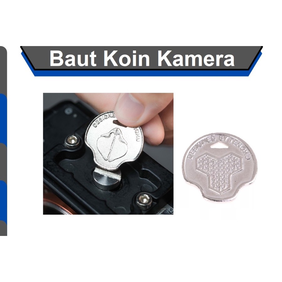 Obeng/Kunci Koin Untuk Baut Camera Plate, Kamera Bracket Tripod Cage