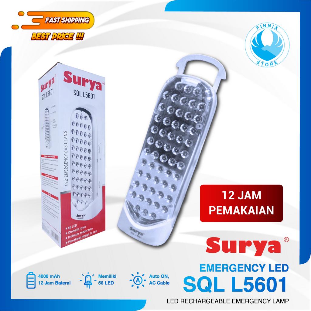 SURYA SQL L5601 Frosted Lampu Led Emergency Darurat Rechargeable