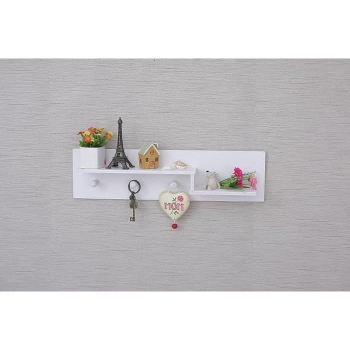 Rak dinding vintage MINIMALIS 3 hook gantungan wall interior dekorasi