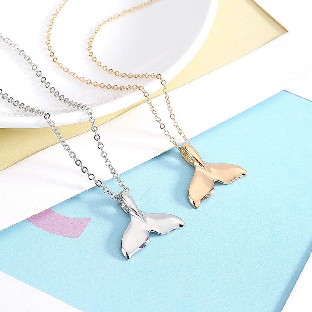 New Design Fish Whale Tail Pendant Necklace for Women