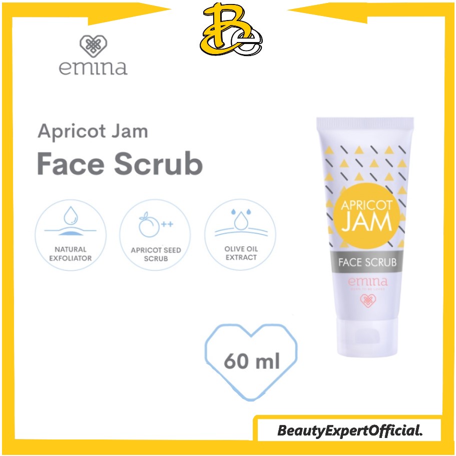 ⭐️ Beauty Expert ⭐️ Emina Apricot Jam Face Scrub | Exfoliating Scrub | Scrub Eksfoliasi