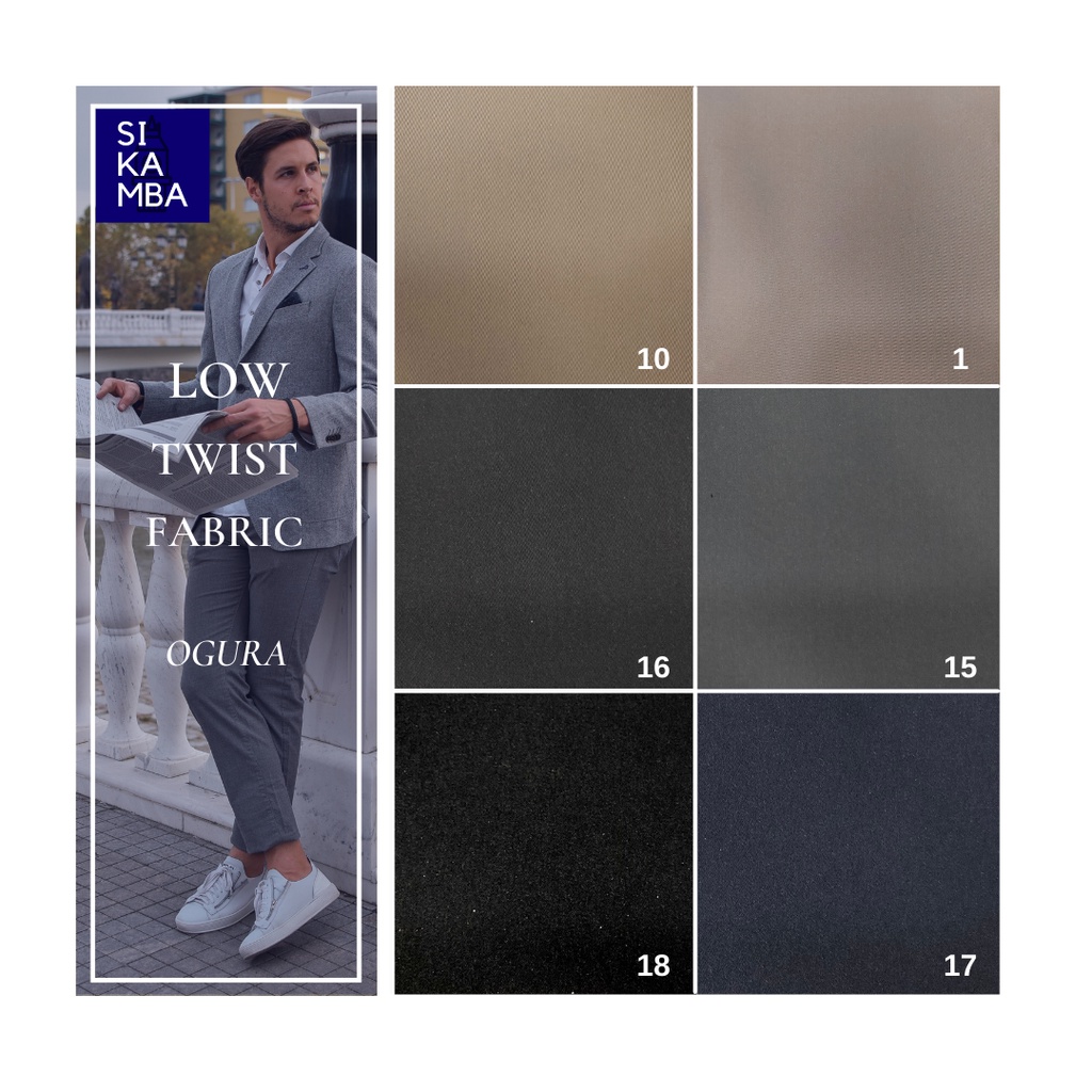 Kain Jas Seragam celana pria wanita Premium Ogura