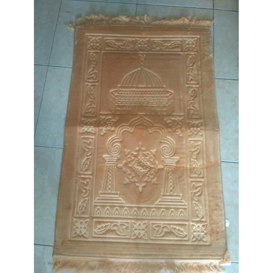 SAJADAH Polos Motif Timbul - Sajadah Lembut - Sajadah Bludru empuk