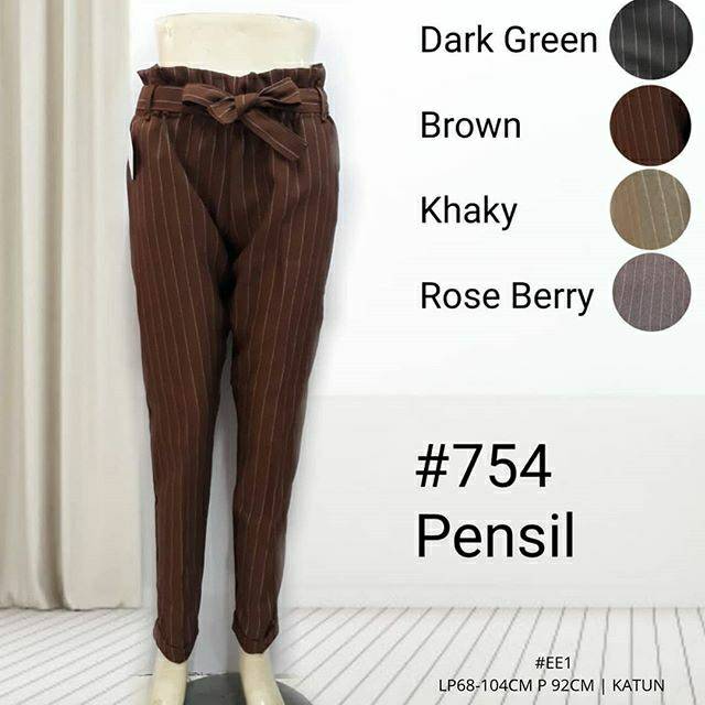 

EE1 Celana pensil katun