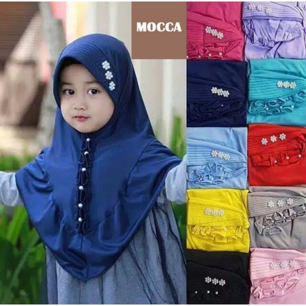 HIJAB ANAK UKURAN PAUD,TK,SD USIA 3,4,5,6 TAHUN MODEL TERBARU DASI MUTIARA