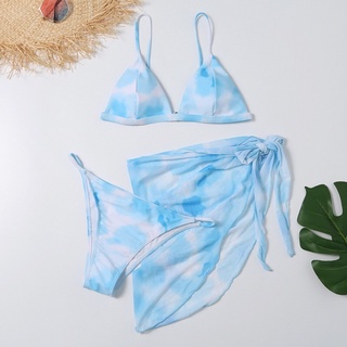 Jamesia in Blue 3 set Bikini - baju renang wanita / swimwear / swimsuit / bikini outer