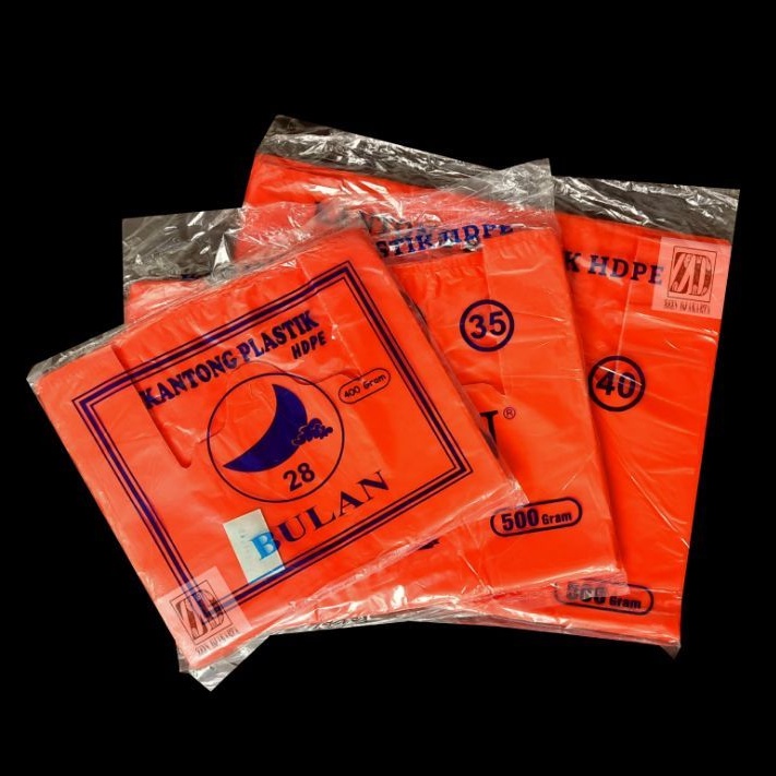 Plastik Bulan Merah Kantong Plastik Merah Kantong Kresek Merah