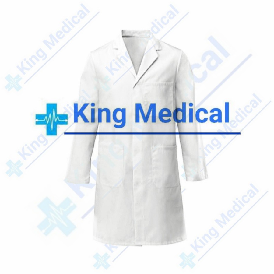 Jas Lab/Baju Laboratorium - Praktikum/Dokter/Perawat Lengan Panjang Putih