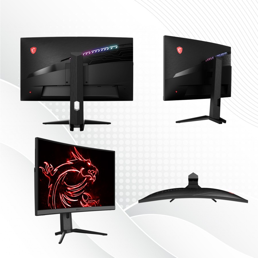 MONITOR LED MSI OPTIX MAG272CQR CURVED GAMING MONITOR 1440p 165Hz HDR