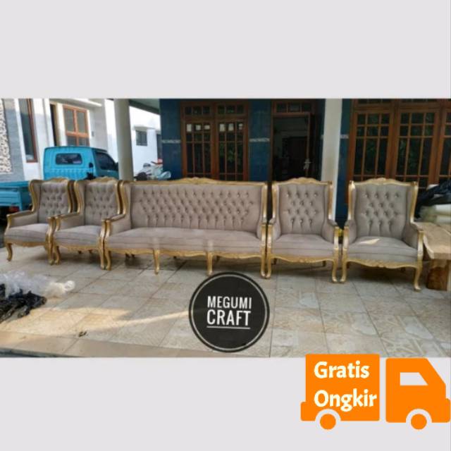 Kursi pengantin pelaminan sofa pernikahan Jepara mebel