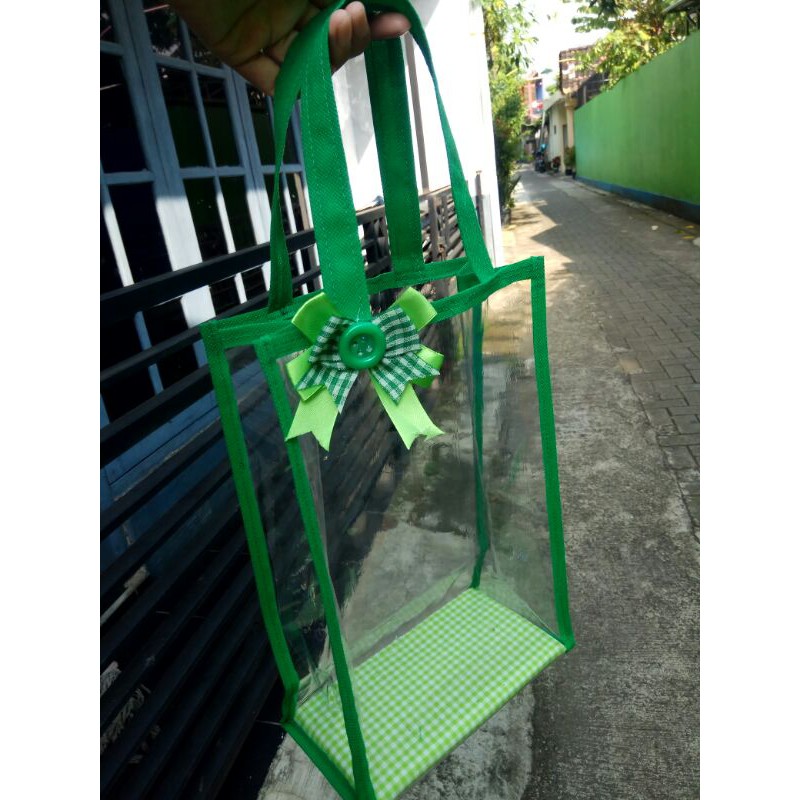 

20x30x9 Beli satuan boleh banget! Tas mika polos murah! Tas parcel murah!