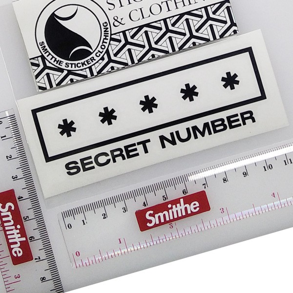 Stiker SECRET NUMBER Logo Cutting Sticker untuk aksesoris Motor Mobil