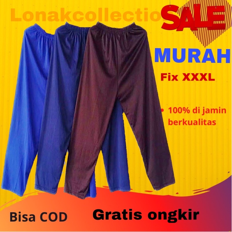 10pcs celana LOS panjang celamis dalaman gamis santai wanita KOLOR panjang GROSIR PAKET USAHA MURAH 
