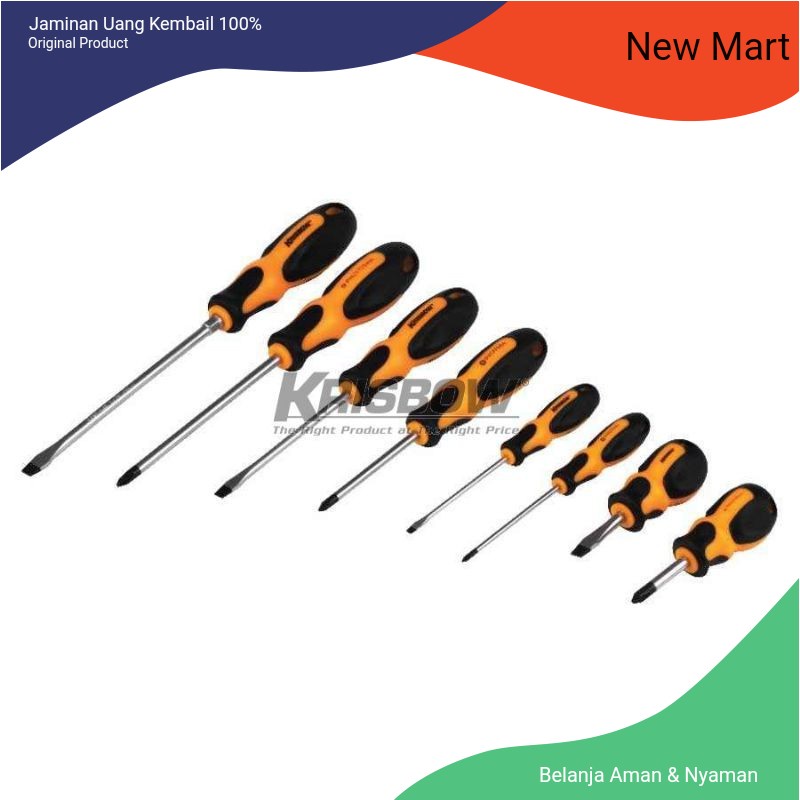 Obeng/Screwdriver Set krisbow 8PCS