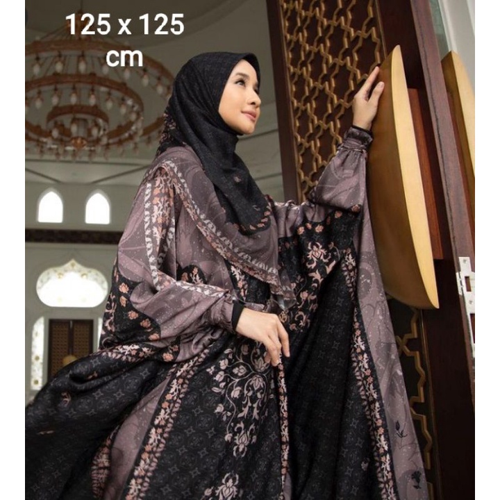 BCCL HITAM - JILBAB SEGI EMPAT MOTIF SYARI