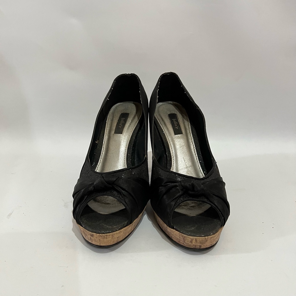 [PRELOVED] Sepatu High Heels Shoes Open - Juliar Hitam / Black