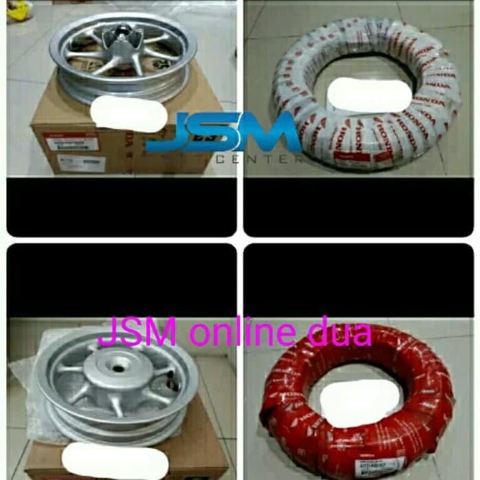 SEPASANG BAN LUAR VELG RACING SCOOPY FI 2017 RING 12 ORI AHM ORI ORIGINAL