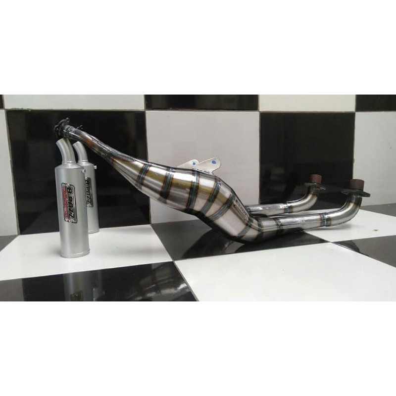 Knalpot BM Power Yamaha FIZR / FIZ / Force 1 Bahan Galvanis Poles Original B-PAZZ