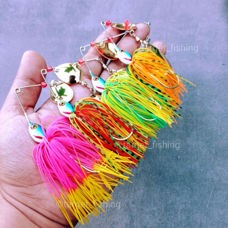 Spinner Bait 16gr - Umpan Casting Toman &amp; Gabus, Lure V-Spinner