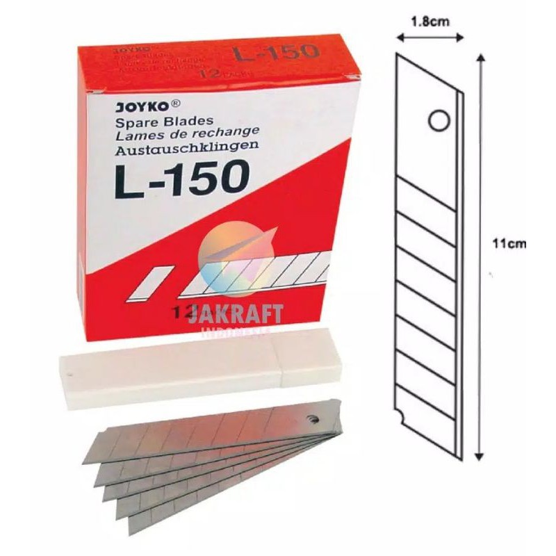 

(5pcs) joyko cutter blade L-150 pisau