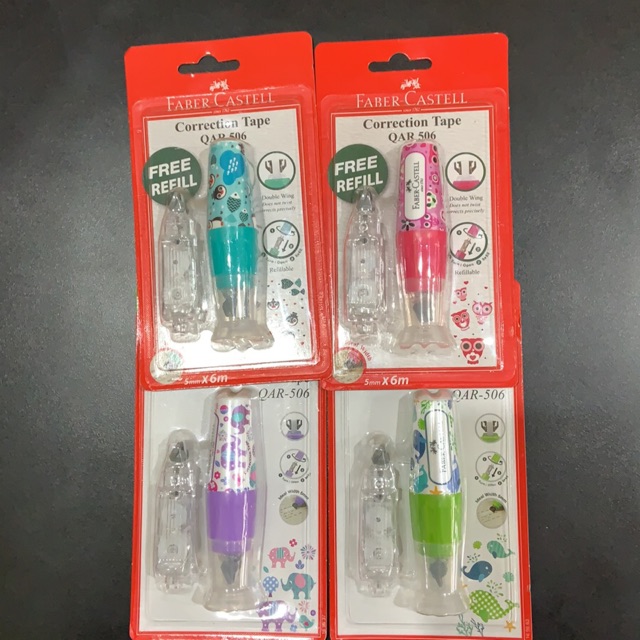 

mdn FABER CASTELL Correction Tape Tip-Ex Tip Ex Kertas Qar - 506 + 1 Refill
