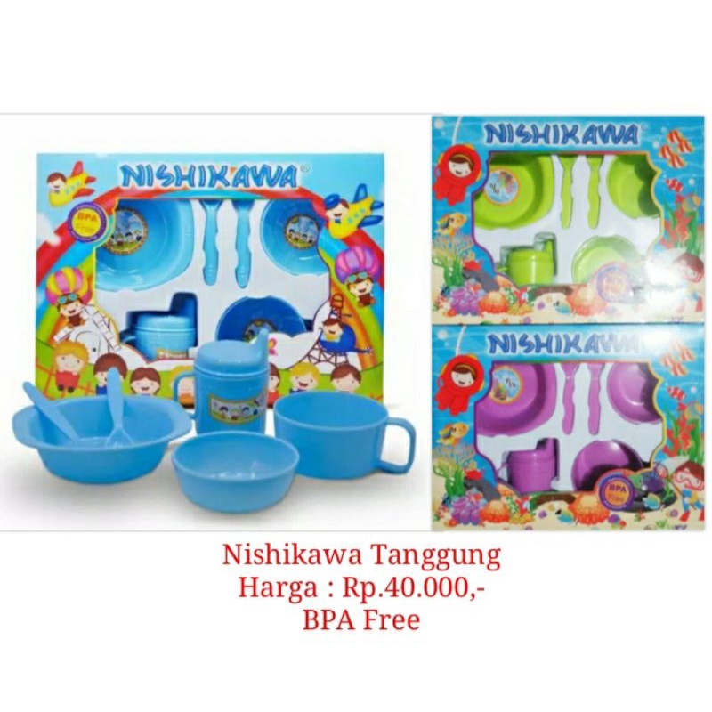 Feeding Set Nishikawa Peralatan Makan Bayi BPA Free Untuk MPASI Gift Kado Lahiran