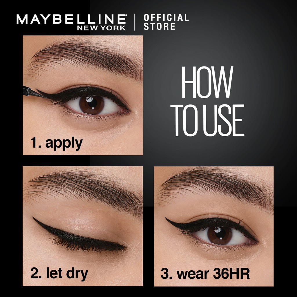 MAYBELLINE EYELINER HITAM SPIDOL LINE TATTO HIGH IMPACT EYE LINER