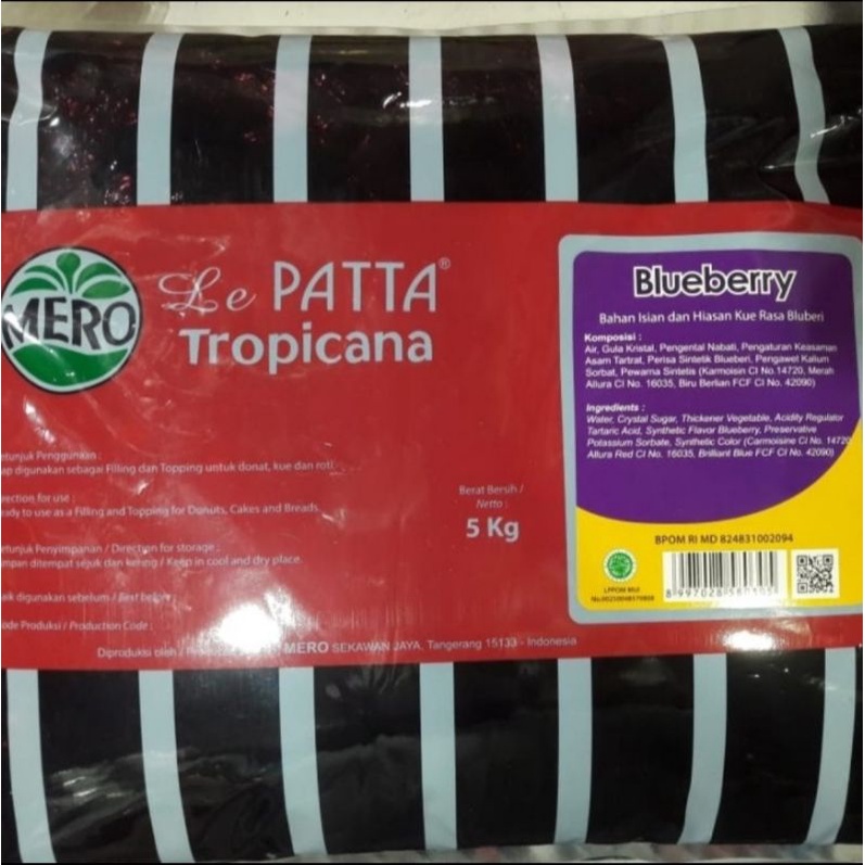 

Selai Le Patta - Blueberry 250gram
