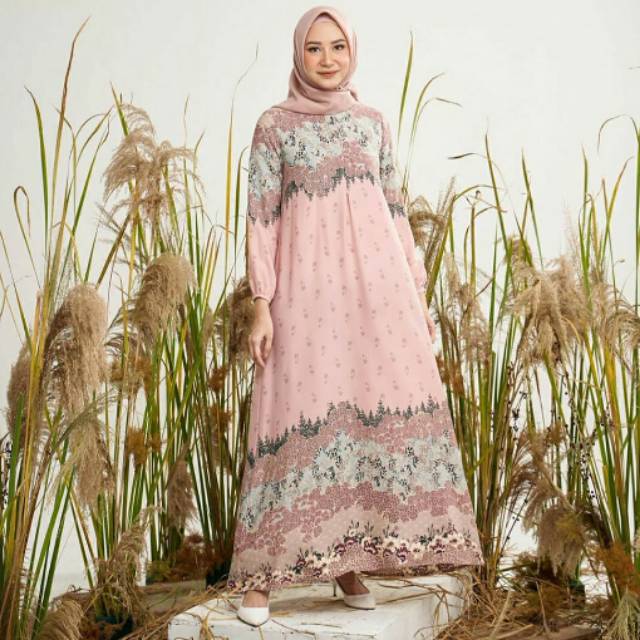 Zafifa dress Geulis dusty pink geulis id L