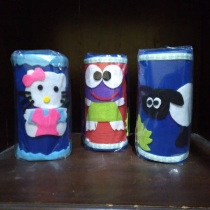 BEST PRODUCT  Celengan Flanel Karakter Shaun The Sheep / Celengan Karakter Biru / Celengan Hias Kara