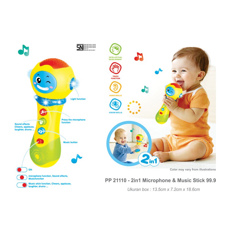 PLOOPY MICROPHONE AND MUSIC STICK PP21110 (MAINAN)