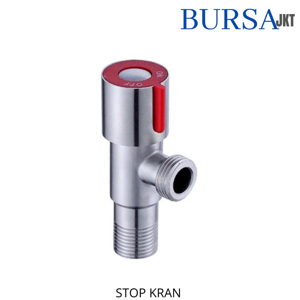 STOP KERAN STAINLESS PANAS DINGIN ON / OFF SUS304 ANTI KARAT