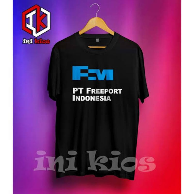 KEREN Baju Kaos PT FREEPORT INDONESIA keren pria wanita FREEPORT DISTRO NEW