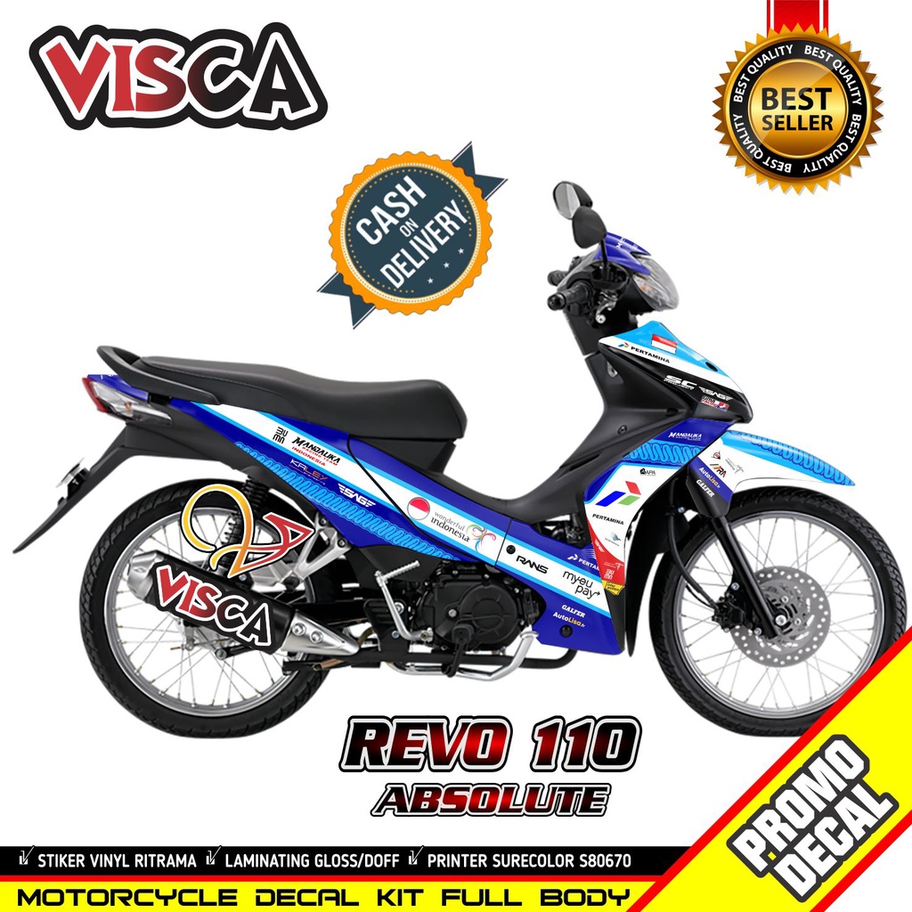 Decal Revo Absolute 110 Full Body Decal Absolute Revo Full Body Stiker Revo Absolute 110 Full Body S