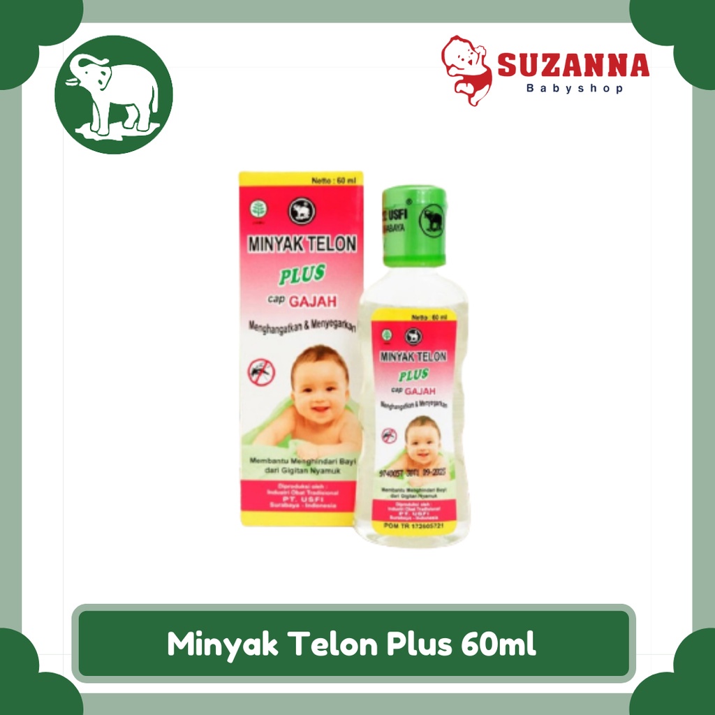 Usfi Minyak Telon Plus Cap Gajah || 60 ML