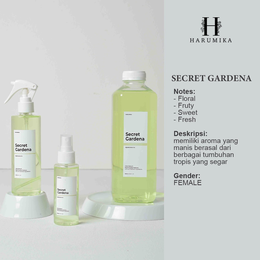 PAKET PRAKTIS (isi 3&amp;4) - Harumika 250ml LINEN SPRAY &amp; ROOM REFRESHER ANTI BACTERIAL