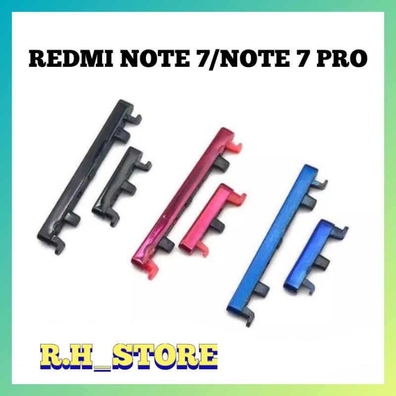 TOMBOL ON OFF VOLUME XIAOMI REDMI NOTE 7/NOTE 7 PRO ORIGINAL