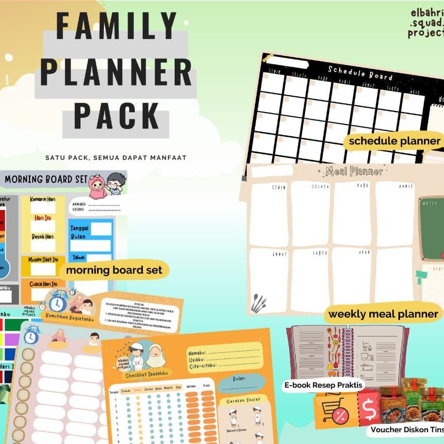 

Family Planner pack