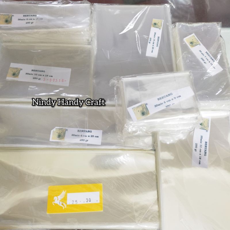 

250gram / 1/4kg Plastik Kemasan Non Perekat | Pelastik Souvenir | Plastik Opp Bening