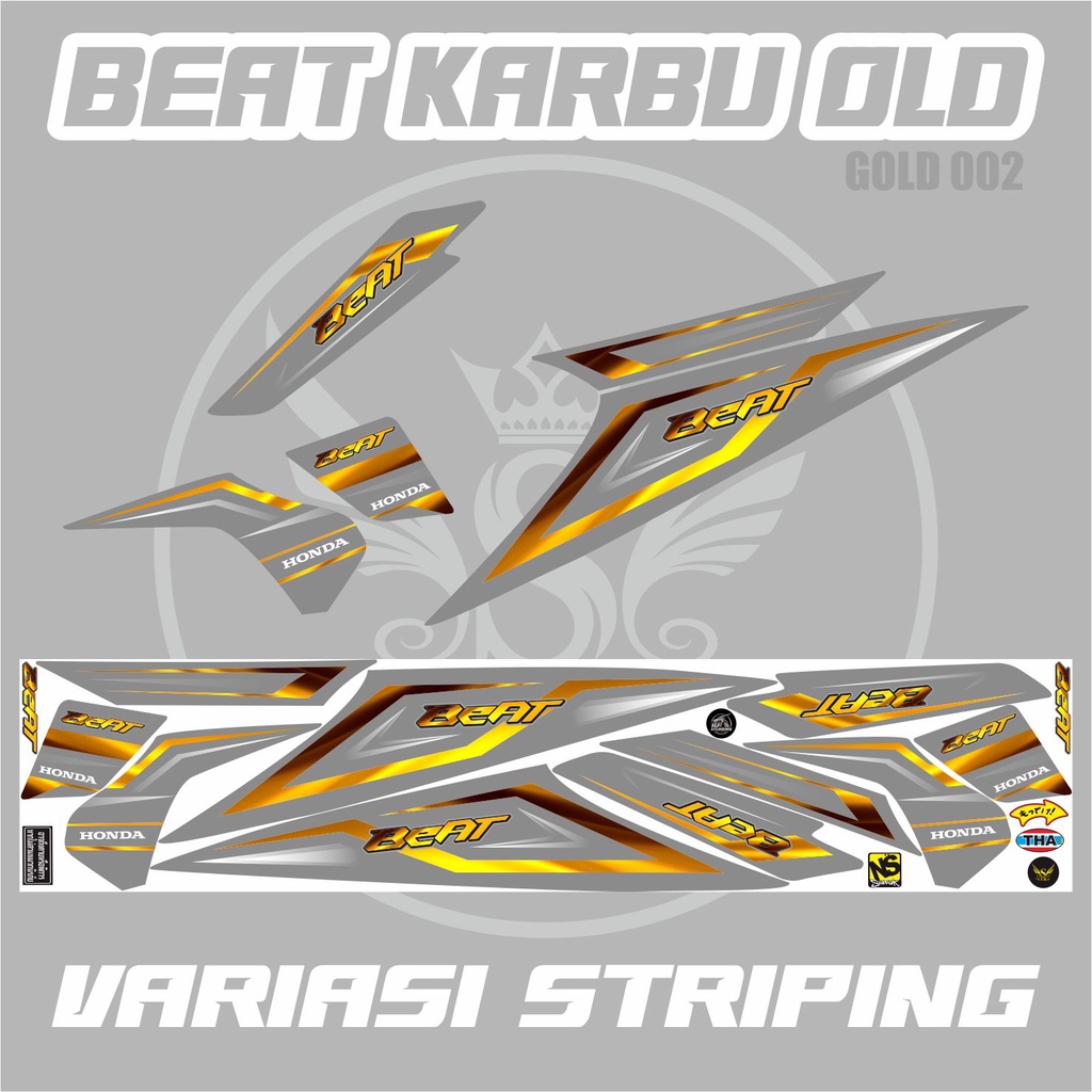 VARIASI STRIPING BEAT KARBU / BEAT KARBU OLD / BEAT LAMA / VARIASI STRIPING MOTOR HONDA BEAT LAMA GO