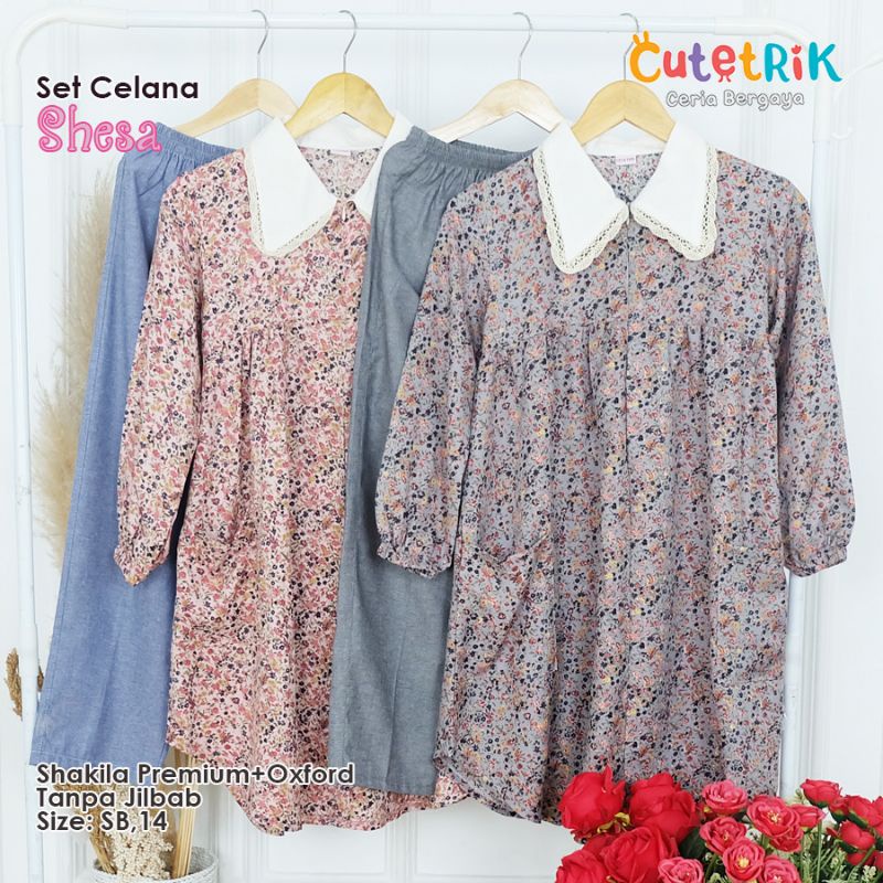 Baju Anak Perempuan Set Celana Shesa by CUTETRIK