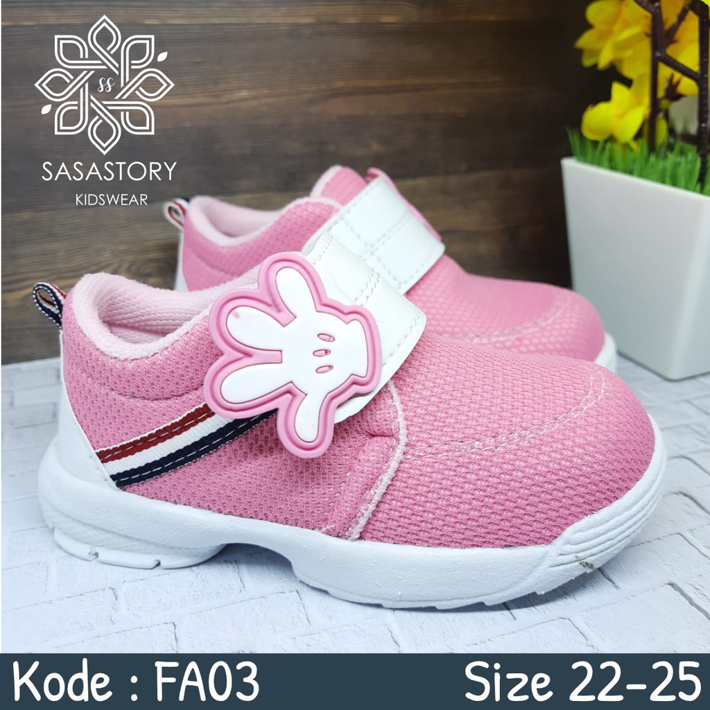 Sasatory Sepatu Anak Perempuan 1 2 3 Tahun Sepatu Sneaker Anak Perempuan Sepatu Sport Anak Sepatu Sport Anak Perempuan FA03