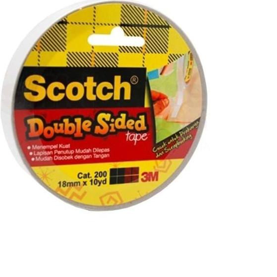 

✳ 3M Scotch Double Sided Tape Cat 200 , 18 mm x 10 Yd ✬