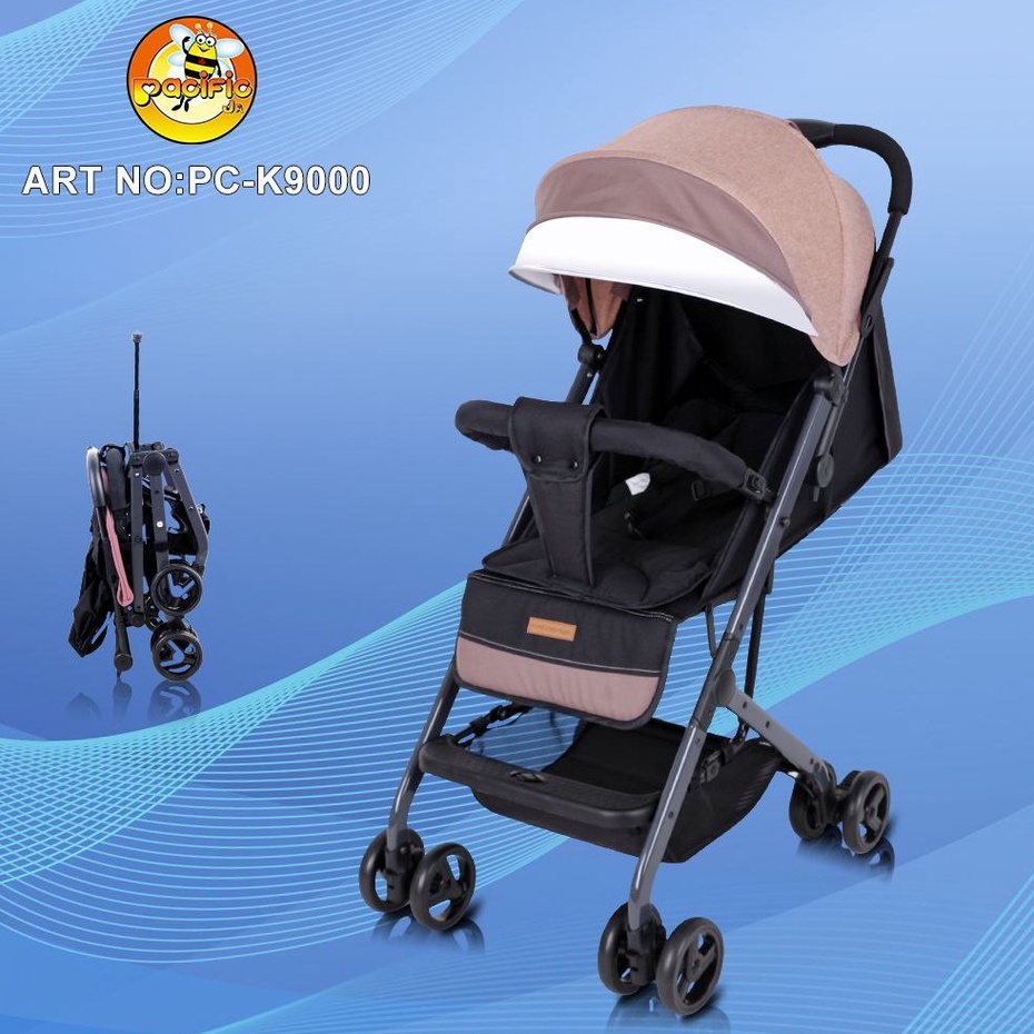 Kereta Dorong Pacific K9000 Cabin Size Stroller Baby Frame alloy