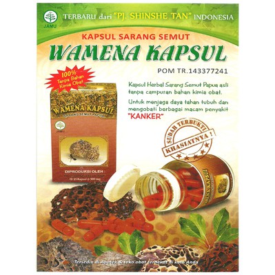 KAPSUL SARANG SEMUT "WAMENA KAPSUL"