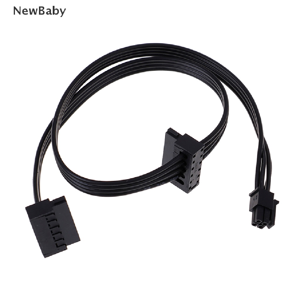 1pc Kabel power supply mini 45CM 4 Pin Ke 2 Sata SSD Untuk lenovo M410 M610 M415