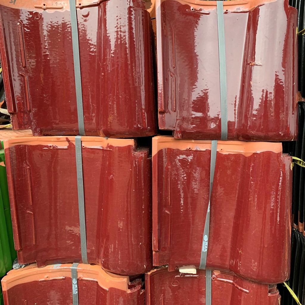 Genteng Keramik KIA Ruby Maroon Kw 2