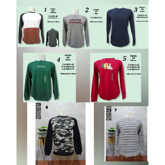 Sweater Sweatshirt Cowok Cewek / Pria Wanita Details Original
