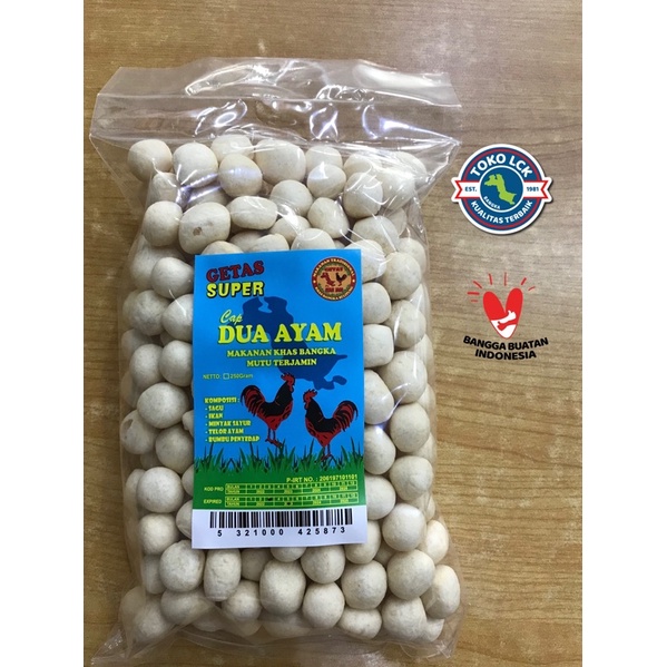 

Getas Cap Dua Ayam 250 gr / Kerupuk Khas Bangka
